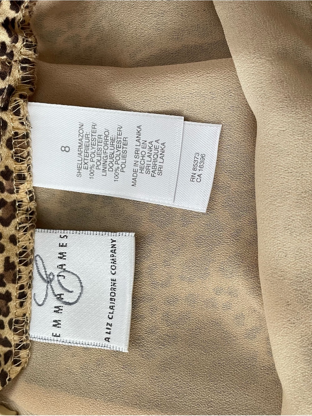 Emma James Leopard Midi Skirt in Tan and Black - Picture 5 of 6